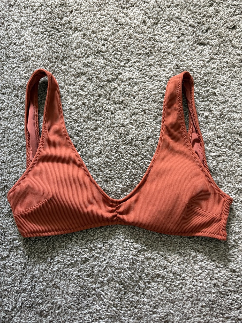 Aerie ribbed scoop bikini top